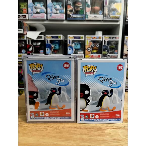 2 LIMITED EDITION Pingu Funko Pops Bath Towel #1958 #2055 Funko Pop Animation LE - Picture 3 of 6